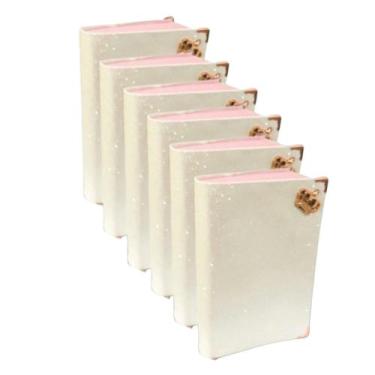 Imagem de KIT 6 Bíblia Sagrada Luxo Branca - Fonte da Vida