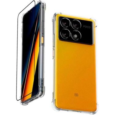 Imagem de Capa Capinha Anti Impacto e Película De Vidro 3D Para Xiaomi Poco X6 P