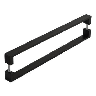 Imagem de Puxador De Porta Pivotante Alumínio Inoxidável Preto 1.20mt - Cromosho