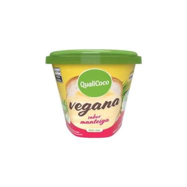 Imagem de Manteiga De Coco Vegan Sem Sal Sabor Manteiga Qualicoco 200g