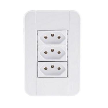 Imagem de Tomada tripla 10a ref 57240/076 tablet tramontina