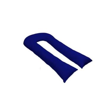 Imagem de Travesseiro Gigante Formato U 140x70cm Happy Line, Azul