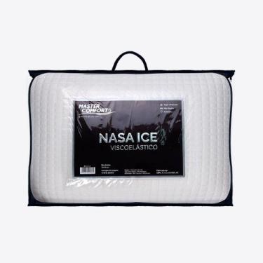Imagem de Travesseiro Antialérgico Visco 50x70cm Nasa Ice Refrescante - Master C