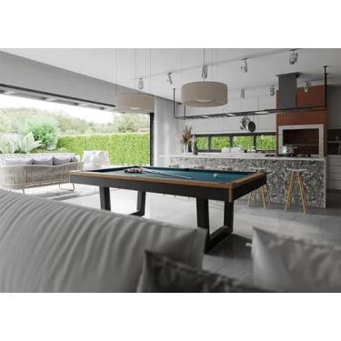 Imagem de Mesa de Sinuca/Bilhar - 2,20x1,20 - Nelson Bilhares, Azul petróleo