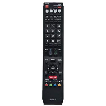 Imagem de GB118WJSA Controle remoto de TV substituído compatível com Sharp Aquos TV GA890WJSA GB105WJSA GA935WJSA GB005WJSA GB004WJSA GB005WJSA