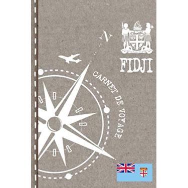 Imagem de Fidji Carnet de Voyage: Cahier de Voyageurs Dot Grid Pointillé A5 - Dotted Journal de bord pour Ecrir. Livre pour l'écriture, dessiner. Souvenirs d'activités vacances - Notebook á points