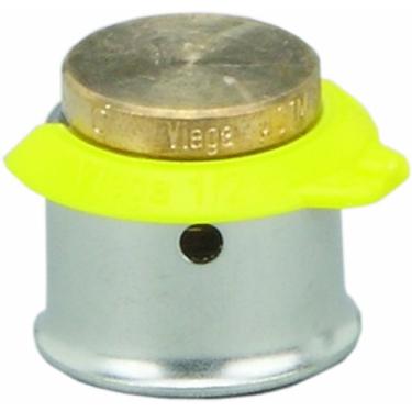 Imagem de Viega 95000 PureFlow Zero Lead Bronze PEX Press Test Plug com prensa de 3/8 polegadas, pacote com 10