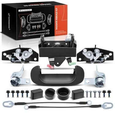 Imagem de A-Premium Kit de reconstrução de hardware de porta traseira de 23 peças com parafusos compatíveis com Dodge Ram 1500 1994-2001, Ram 2500 3500 1994-2002, bucha de dobradiça de maçaneta de porta