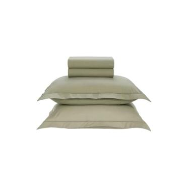 Imagem de Karsten Jogo De Cama Tom Salvia Queen 200 Fios 100% Algodão 4 Peças