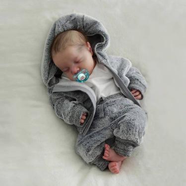 Imagem de Reborn Baby Doll JIZHI Lifelike Boy 43 cm em vinil de corpo inteiro