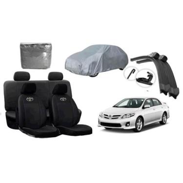 Imagem de Conjunto de Capa Automotiva Corolla 08-13 + Capa de Cobrir + Limpador 