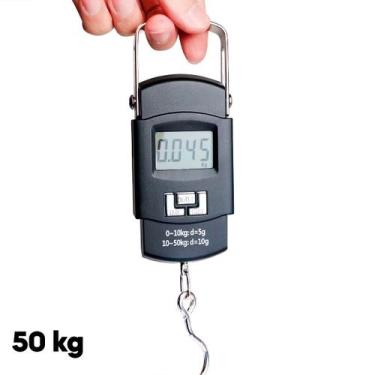 Imagem de Balança De Mão Digital Com Gancho Para Pesar Frutas - ATÉ 50KG