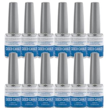 Imagem de Kit 12 Base Fortalecedora Casco Cavalo 8Ml - Trop Care
