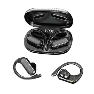 Imagem de Fones de ouvido Bluetooth TWS com cancelamento de ruído de microfone, à prova d'água IPX5, até 20 horas de reprodução, qualidade de som HIFI, esportes e atividades ao ar livre, preto1