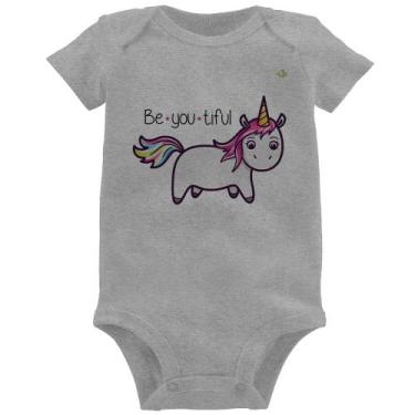 Imagem de Body Bebê Be You Tiful - Foca na Moda, Cinza, M