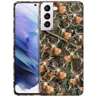 Imagem de GlamCase - Capa Camuflague DeerPrinted PC para S21 5G Branca