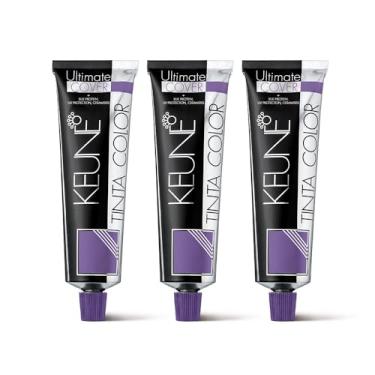 Imagem de Kit Keune Tinta Color Ultimate Cover 8.00 Loiro Claro - Coloração 60ml (3 unidades)