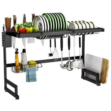 Imagem de Escorredor De Pratos E Tigelas Suspenso E Autoportante Em AçO InoxidáVel De Qualidade Para Cozinha(S14)