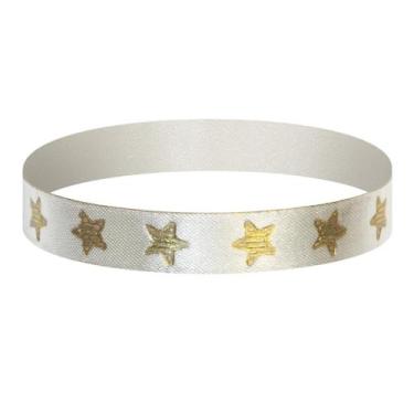 Imagem de Fita Estrelinha 1cm x 9,14 Cetim Duplo metros Várias Cores - Fitas Reg