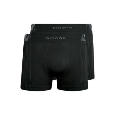 Imagem de Kit com 2 Cuecas Boxer Selene 11070-002//440, Preto, M
