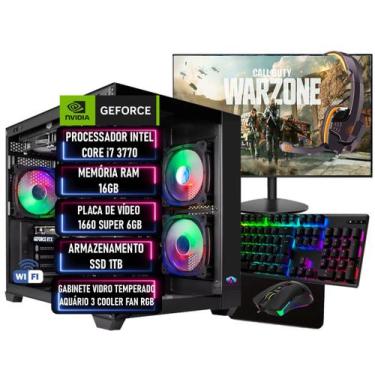Imagem de PC Gamer Completo Intel Coreº i7 3.9GHz RAM 16GB SSD 1TB GTX 1660 SUPE