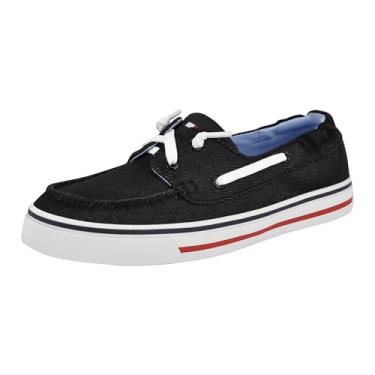 Imagem de Tommy Hilfiger Sapato náutico feminino Oimate, Jeans preto 001, 37