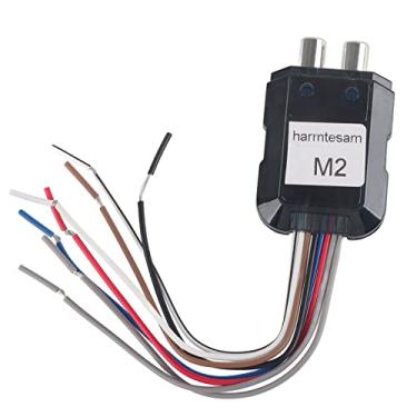 Imagem de Interconexão da série GRCFUMO, estéreo de conversor de áudio de 2 canais com fio de controle do amplificador de potência, conversor alto áudio para conectar o CD, rádio, DVD