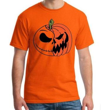 Imagem de Camiseta Masculina Abóbora Rosto Malvado Camisa DTF - SEMPRENALUTA, La