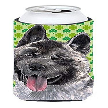 Imagem de Akita St. Patrick's Day Shamrock Tall Boy Beverage Insulator Hugger SC9483TBC