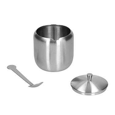 Imagem de Conjunto de Jarra de Especiarias de Aço Inoxidável de Akozon - Contêineres Duráveis ​​e Herméticos de Tempero Com Tampas - Perfeito para Organização de Cozinha e Armazenamento de Especiarias -