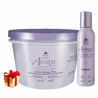 Imagem de Creme Alisante Affirm 450g + Protecto 120ml Avlon