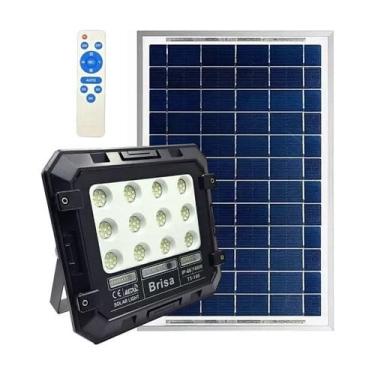Imagem de Refletor 100w + Painel Solar Led Branco Frio Ip66
