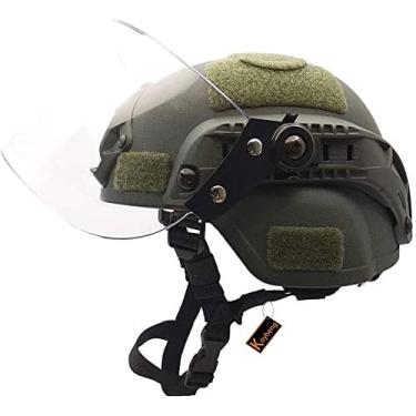 Imagem de Capacete lejunjie Tactical Fast com Clear Face Shield Airsoft