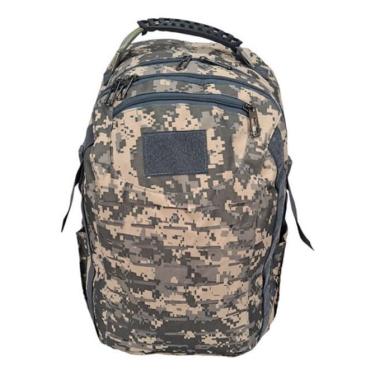 Imagem de Mochila Esportiva Caminhada Camuflada Aventura Usb E P2 35L