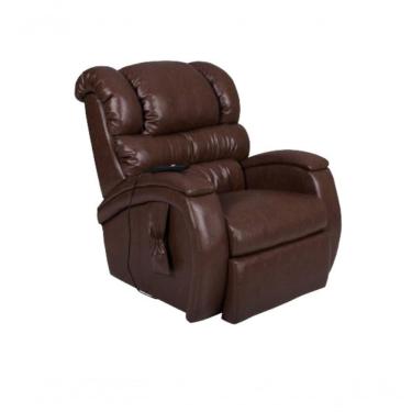 Imagem de Poltrona Cadeira Reclinável Imperial Motorizada Massageadora Com Lift Courissimo Marrom