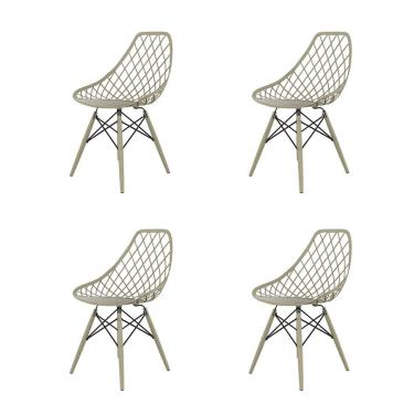 Imagem de Conjunto com 4 Cadeiras Kaila dsw Fendi