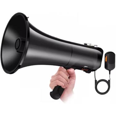 Imagem de Megafone-falante de megafones de megafones Ajuste Vol Control 100 W BullHorn Device USB Device ATIVIDADES AO ANTERAÇÃO Sirene embutida megafone megafone portátil, B