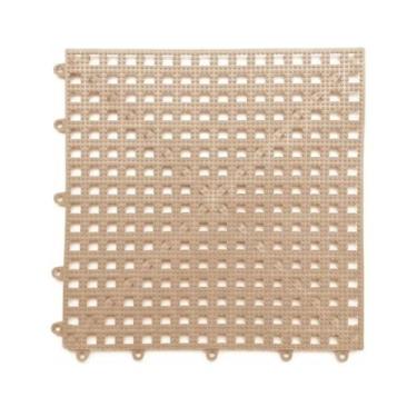 Imagem de Kit 06 Piso modular box banheiro Vestiário 30x30cm Superfície Antiderrapante(BEGE)