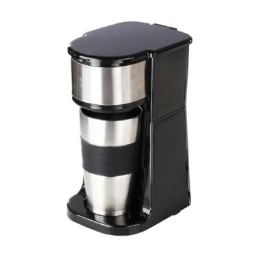 Imagem de Cafeteira Elétrica Individual com Copo Térmico, 400ml, 650W, Preto e Inox