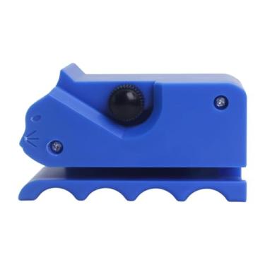 Imagem de shamjina Cortador de papelão para cortador de placa corrugada de riscos Fácil de usar stripper compacto portátil para amantes de gatos artesanato diy, Azul