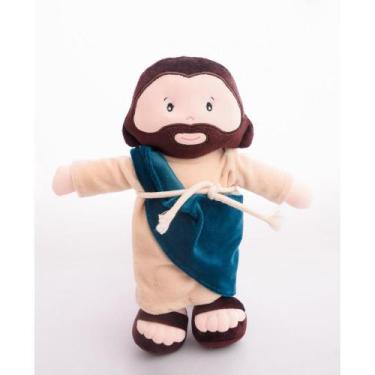 Imagem de Pelúcia Boneco Religioso Jesus 32CM - ZIP