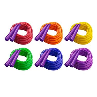 Imagem de Champion Sports Corda de pular de alcaçuz de 91 cm para fitness, cores sortidas – cordas de pular velocidade com alças contornadas para exercício, treinamento cruzado, boxe – corda única premium para pular para crianças, adultos