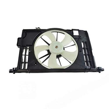 Imagem de Ventilador de refrigeração do radiador e conjunto de reservatório de transbordamento para Toyota Corolla 14-15