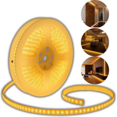 Imagem de Fita Led Branco Quente 5 Metros 2835 Smd 8mm 120 Leds 12v - MB