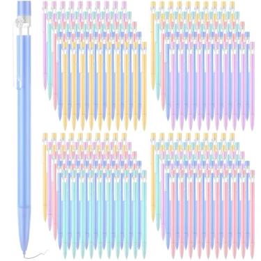 Imagem de Fuyoooo 200 peças de material de volta às aulas, lápis mecânicos de 0,7 mm com borracha a granel, lapiseira colorida 0,7 mm para escritório, sala de aula, escola, estudantes, escrevendo, desenho