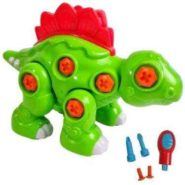 Imagem de Boneco Dinossauro Brinquedo Monta Desmonta Ferramenta TRex - Etitoys, 