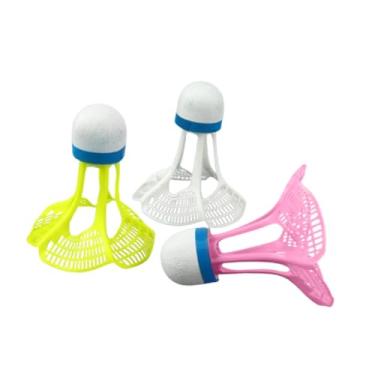 Imagem de Vaveren 3 peças de peteca de badminton à prova de vento, flexível e estável para atividades esportivas em ginásios e campos