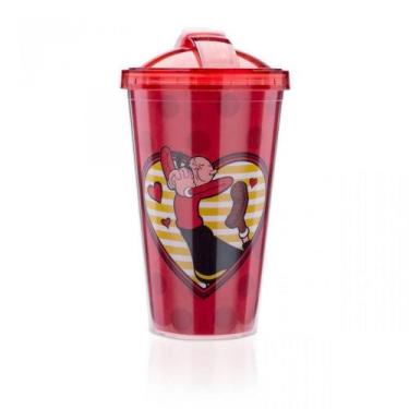 Imagem de Copo com canudo retratil popeye olivia - Ludi
