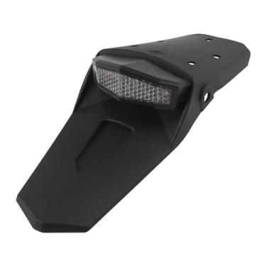 Imagem de PowerMotor Para-Lama Traseiro De Motocicleta Powermotor, Luz Traseira Led, Freio Universal Para Enduro, Moto Trilha, Setas Off-Road (Fn-210-Branco)