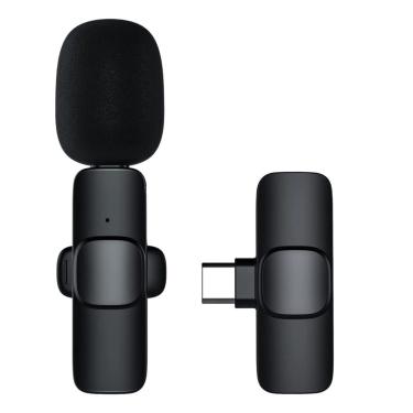 Imagem de Microfone Lapela Sem Fio Tipo C Bluetooth P/ Celular Android